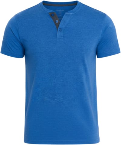 OMBRE T-shirt - Regular Fit - Katoen - Korte Mouw Blauw S