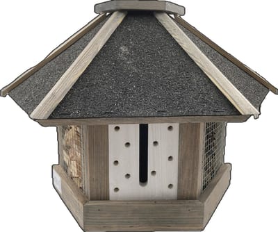 GARDEN SPIRIT Insectenhotel Wand - Bitumen dak - 31 x 48 x 21 cm
