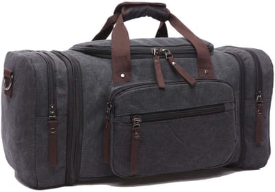Dailygoods- Duffle Tas 50L - Weekendtas - Reistas met Wielen - Reistas Handbagage - Unisex Canvas - 1 Hoofdvak met Ritssluiting