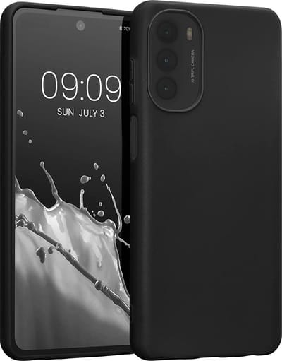 Casemania Hoesje Geschikt voor Motorola Moto G62 Zwart - Siliconen Back Cover