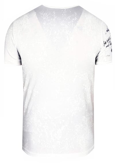 T-shirt met prints, gewassen met zuur