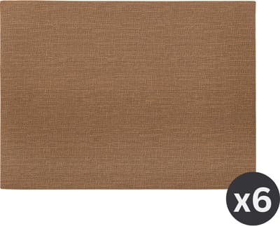 Placemat TRITON, SET/6, 33x45cm, walnut