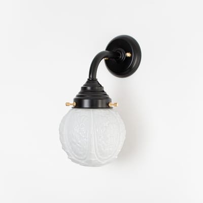 Buitenlamp - Wandlamp Guimard Flower Curve Zwart - Art Deco Trade