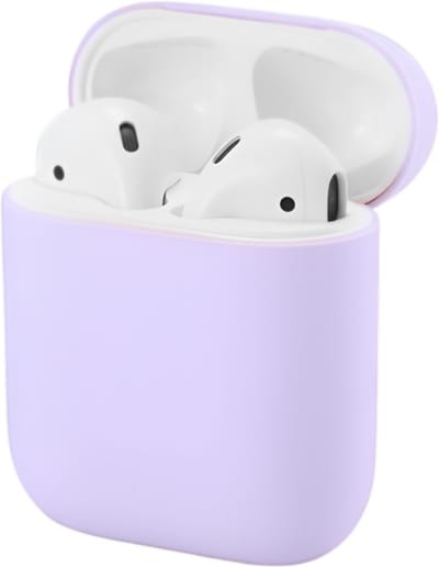 Studio Air® Airpods 2 Hoesje - Soepele Siliconen Case ook geschikt voor Airpods 1 - Lila