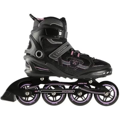 Nils Extreme NA9157 - Inlineskates - Czarno-Fioletowy - Aluminium Płoza - ABEC 9