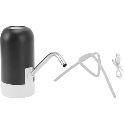 Distributeur d'eau électrique automatique Pompe Tube en acier inoxydable Chargement USB pour le camping white