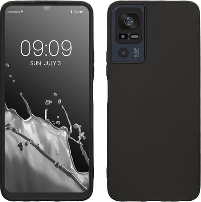 kwmobile telefoonhoesje geschikt voor TCL 40 SE - Hoesje voor smartphone - Back cover in mat zwart