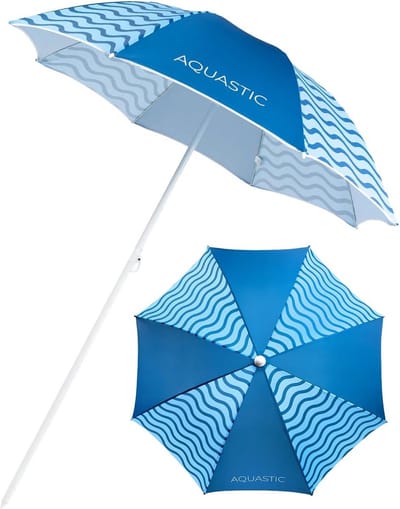 Parasol Strand 160x190 cm Winddoorlatend Duurzaam Polyester Draagtas