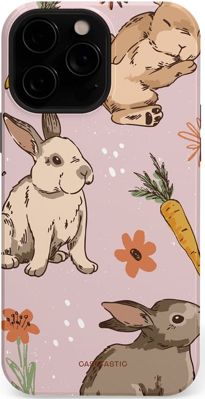 Casetastic Hoesje Geschikt voor Apple iPhone 13 Pro Max Magsafe - Stijlvolle Beschermende Duo-layer Case - Hop hop knuffels