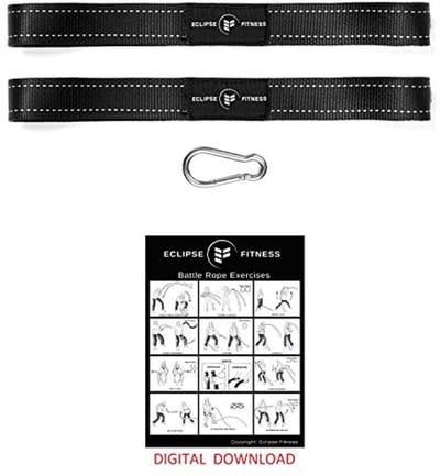 Battle Rope Bevestigingsset | Versterkte Nylon | Snelle Installatie | Beschermt Touw tegen Schade | Inclusief Oefengids
