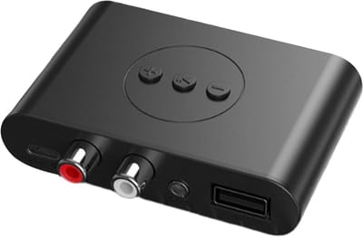 Auto Audio Ontvanger - Muziek Converter - Draadloos Muziek Afspelen - Ruisonderdrukking - 78 x 50 mm - Zwart