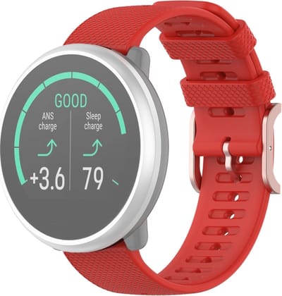Siliconen bandje - geschikt voor Huawei Watch GT 2 42 mm / GT 3 42 mm Active / Elegant / GT 3 Pro 43 mm en Polar Ignite 2 / 3 / Pacer / Unite - rood