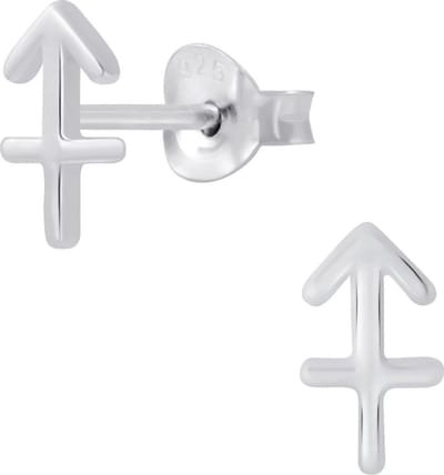 Zilver oorsteker sterrenbeeld boogschutter | zodic sign sagittaurus | zilveren oorbellen dames | zilverana | Sterling 925 Silver