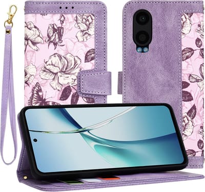 Hoesje geschikt voor OnePlus Nord CE 4 Lite - Techsuit FlipCraft Book Wallet Case met koord - Mysterious Purple