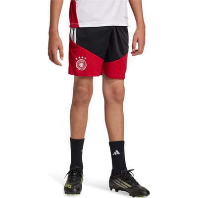 Adidas Germany Korte Broeken Kinder - Zwart - Maat 147 - 152 CM - Poly Mesh