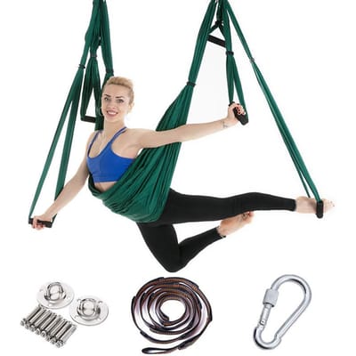 Aerial Yoga Hangmat Inversie YOGA HANGMAT met Hangplaat en Verlengband Complete Set