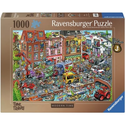 Ravensburger Ray's Comic Series - Time Travel 3 - Modern Time - 1000 stukjes Legpuzzel