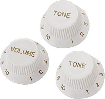 Yellow Parts EZ1215W Knoppenset voor Stratocaster Wit
