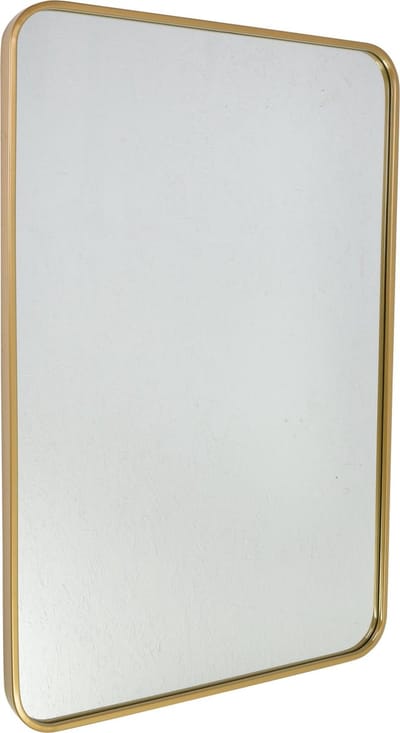Fragix Boston Spiegel Rechthoekig - Goud - Metaal - 90x60