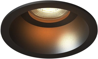 Ledvion – LED Inbouwspot Rond Ø85mm – Zwart – 3W – GU10 – 2700K – IP20