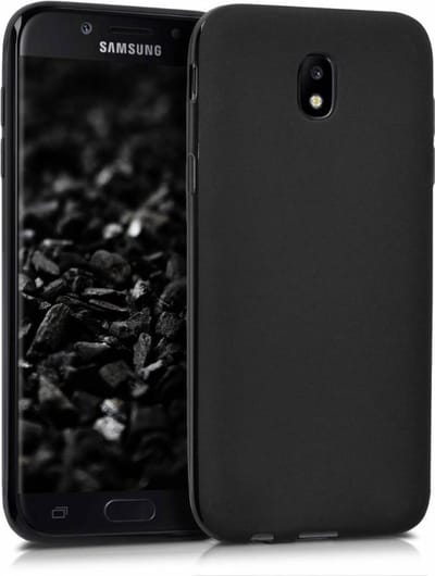 Zwart TPU Siliconen Case Hoesje Geschikt voor Samsung Galaxy J7 2017