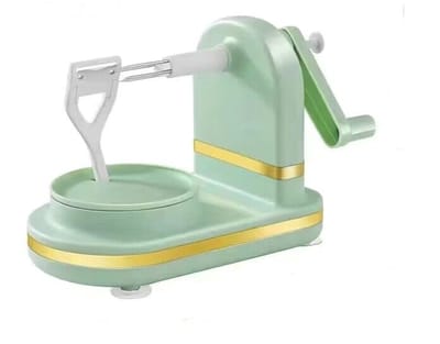longziming -Automatische appelschiller - Mangoschiller en Fruitschiller Handmatig – RVS Fruit Schiller met Ergonomische Handgreep voor Mango, Appel en Meer - lichtgroen