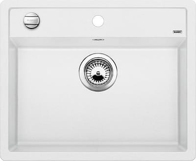 Spoelbak Blanco Dalago 6 vlakbouw wit 514771. Draaiknopbediening.