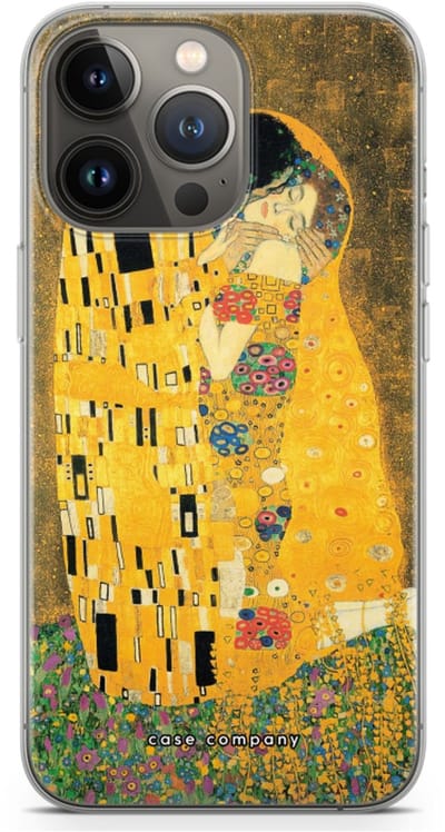 Case Company® - Hoesje geschikt voor iPhone 13 Pro hoesje - Der Kuss - Soft Cover Telefoonhoesje - Bescherming aan alle Kanten en Schermrand