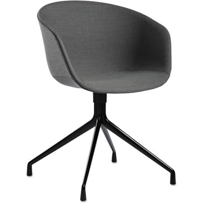 HAY - About a Chair AAC 21 - gepolijst aluminium - Remix 163 - antraciet - 4 - 6 Wochen