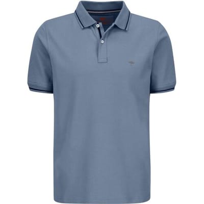 Fynch-Hatton Polo Modern Subtle Contrast Soft Supima Cotton Piqué Night / male