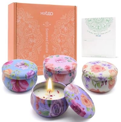 Cadeauset met Geurkaarsen voor Vrouwen - Ontspanning en Aromatherapie voor Yoga en Spa
