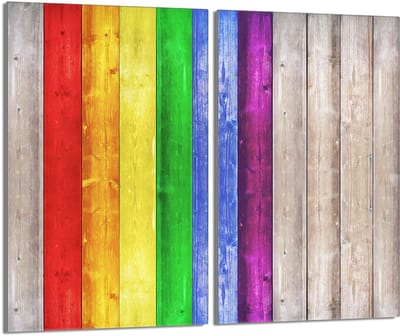 TMK ArtDeko Serie - Glazen Beschermer voor Fornuis - 2x30x52 cm - Gekleurd