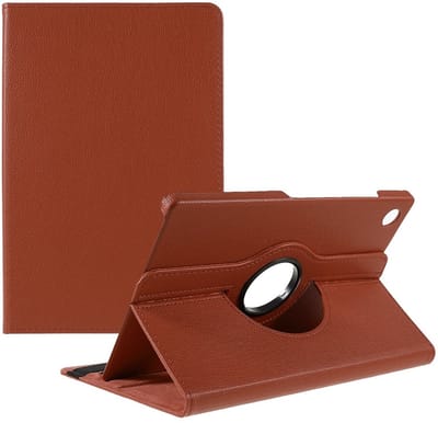 Coverup Tablethoes geschikt voor Samsung Galaxy Tab A11 Plus Hoesje - 360° Rotating Book Case - Bruin