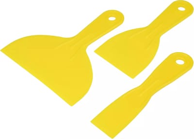 Benson Plamuurmessen set - Kunststof - 3 maten - Lichtgewicht - Duurzaam - 3-delig