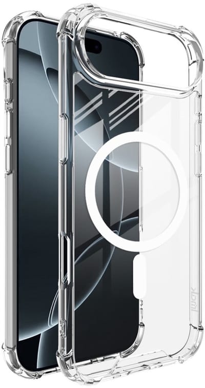 AziLine Magsafe Case Geschikt voor iPhone Air 17 - Transparante Luxe iPhone Air 17 Magsafe Bescherming Hoesje - Maximaal Stevig en Premium Kwaliteit geschikt voor Apple iPhone Air 17