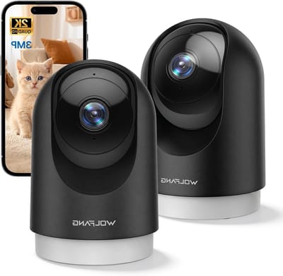 Binnen Camera - Beveiligingscamera WiFi - Huis Bewaken - 360 Graden Rotatie - 3MP Resolutie - Wit