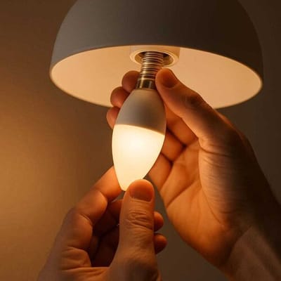 HOFTRONIC E14 LED Lamp - 4,9 Watt 470 lumen - 6500K daglicht wit licht - Kleine fitting - Vervangt 40 Watt - C35 kaarslamp