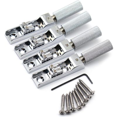 1 Set 4 Snaars Bas Headless Brug Enkele Split Stijl Brug gray