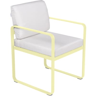 Fermob BELLEVIE fauteuil voor de eethoek - A6 citroensorbet - 81 witgrijs