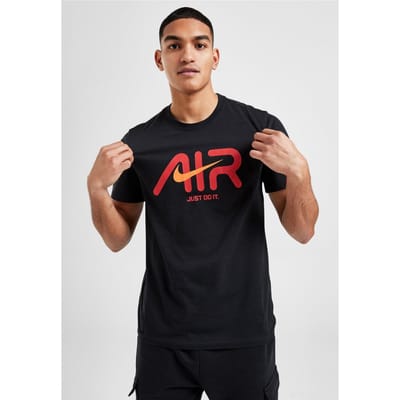 Nike Swoosh Air Heren T-shirt in zwart