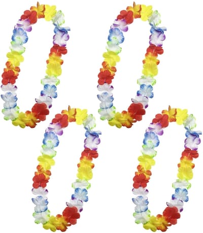 Dailygoods- Hawaï-ketting 115 cm - Bloemenslinger - Tropische Decoratie - Feestaccessoire - Polyester - Lichtgewicht en Duurzaam - Bloemenketting