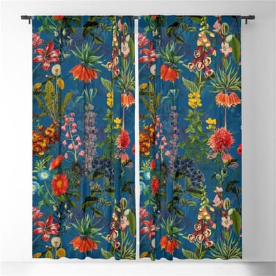 3D Europese Vintage Bedrukte Plafondgordijnen 2 Panelen Huis Woonkamer Slaapkamer Ruimte Balkon Raam Decoratieve Stijl Gordijnen 50W130H(CM)X2&Grommet Top
