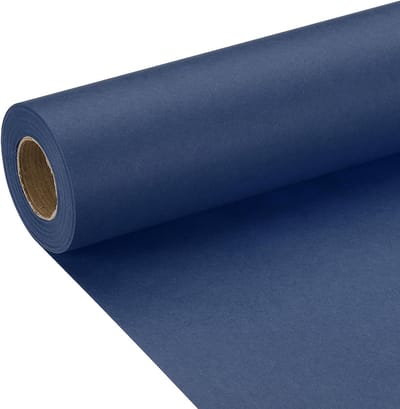 Kraftpapier Rol 12" x 500" (42') - 70gsm Verpakking voor Cadeaus, Posters en Decoratie in Marineblauw