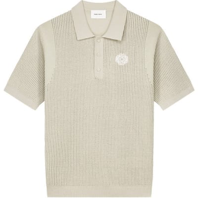 Pure Path Openwork Knitted Polo