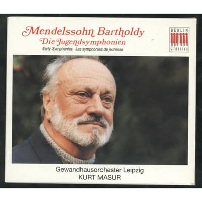 CD F. MENDELSSOHN - Symphonies de jeunesse 0091432BC Berlin Classics 1995 Allemagne Classique Occasion beige