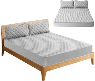 Dailygoods- Matrasbeschermer waterdicht - 90 x 200 - ademend hoeslaken - antislip pasvorm - sterke vochtbescherming - vlekbestendig microvezel