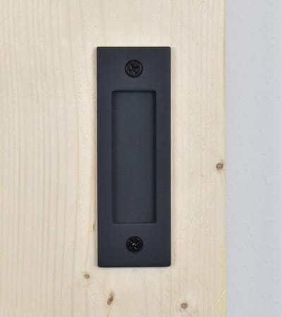 Barnwoodweb deurgreep Jersey zwart gepoedercoat staal 50x150 mm