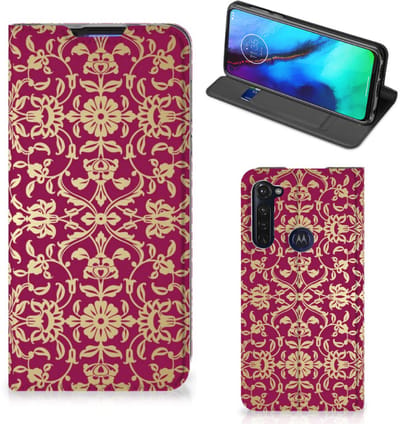 Telefoon Hoesje Motorola Moto G Pro Barok Pink
