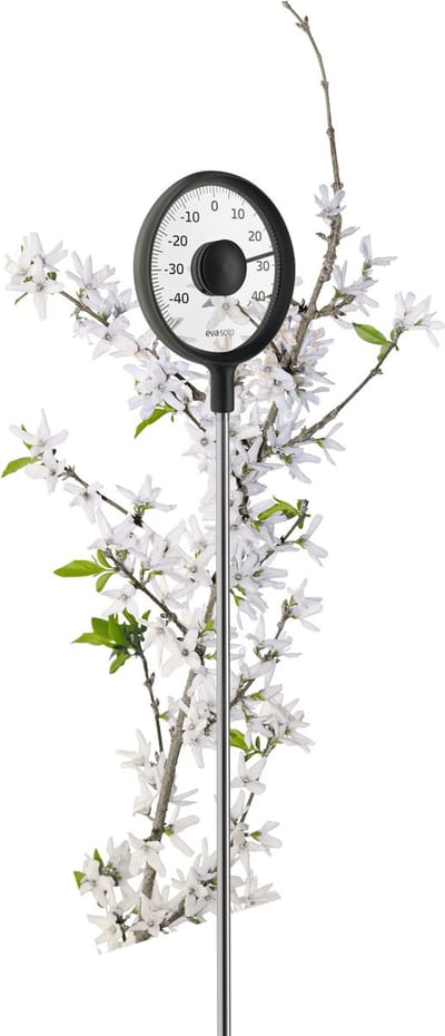 Eva Solo - Outdoor Thermometer met Grondspies - Kunststof - Zwart -