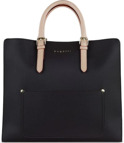 bugatti Handtas Schoudertas Ella Top Handle Darkbrown Donkerbruin